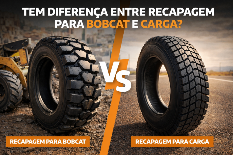 Tem diferença entre recapagem para bobcat e carga